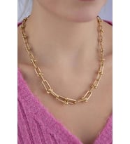 14 Ayar Altın Topçuk Ataç Kolye 11.20 mm (Rose)