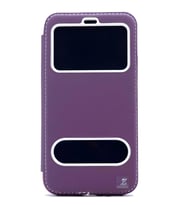 iPhone X/XS Kılıf Zore Dolce Kapaklı Kılıf (Mor)