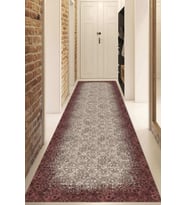 Dijital Baskılı Kaymaz Taban Yıkanabilir Modern Yolluk Ve Koridor Halısı NDU-HT-246 (Kırmızı)