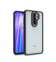 Xiaomi Redmi Note 8 Pro Kılıf Case, Kamera Lens Korumalı Elektroplatin Kaplama Sert PC Koruyucu Colourful Platinum Serisi (Siyah)