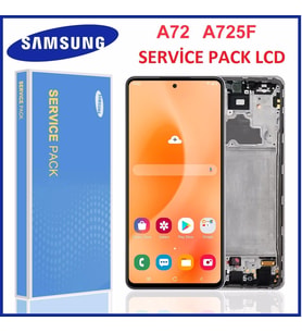 Samsung A725 A72 Lcd Ekran Dokunmatik Full Kasalı %100 Kvk Orjinal (Siyah)