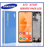 Samsung A725 A72 Lcd Ekran Dokunmatik Full Kasalı %100 Kvk Orjinal (Siyah)