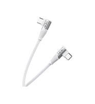 LİNKTECH K595 Safe Usb-C - Type-C USB 60W 90 Derece Şarj Kablosu (Beyaz)