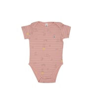 Mr.J Baskılı Kısa Kollu Body (Pembe)
