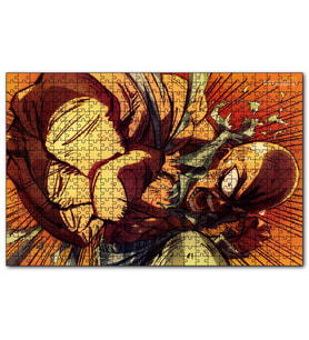 Cakapuzzle Anime Yumruk Atan Adam  Puzzle Yapboz MDF (Ahşap) (500 Parça)