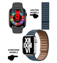 Oukitel Uyumlu Nfc Özellikli Bt Konuşma Özellikli WATCH 8 Akıllı Saat Deri Krdn (Lacivert)