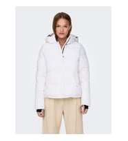 Only Onlann Premium Puffer Kadın Mont (Beyaz)
