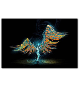 Cakapuzzle Işığın Dansı ve Rengarenk Kanatları  Puzzle Yapboz MDF (Ahşap) (1000 Parça)