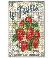 Cakapuzzle Daldaki Çilek Afiş Görseli Puzzle Yapboz MDF (Ahşap) (255 Parça)