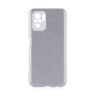 Xiaomi Redmi Note 10 Kılıf Simli Parlak Shining Kapak (Gri)