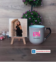 Ebe Fotoğraflı Dekoratif Taş, Kupa Bardak Beyaz Hediye (Model 10)