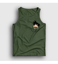 Presmono Unisex Sarı Pocket Goku Anime Dragon Ball Atlet 236693tt (Haki)