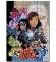Cakapuzzle Mervel Karekterler Çizim Görseli Puzzle Yapboz MDF (Ahşap) (1000 Parça)