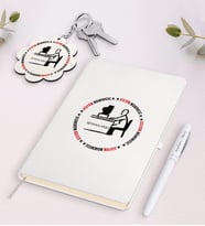 BK Gift Kişiye Özel Sistem Mühendisi Siyah Defter Kalem Ve Anahtarlık Hediye Seti-1 (Model 2)