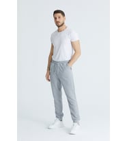 Twenty3 Erkek Basic 3 İplik Regular Fit Paçası Ribanalı Eşofman Altı (Gri)
