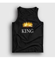 Presmono Unisex Beyaz King Kral Atlet 381233tt (Siyah)