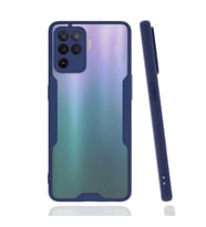 Oppo Reno 5 Lite Kılıf Parfe Kenarları Pastel Renk Silikon Kılıf (Lacivert)