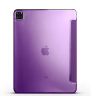 Apple iPad Pro 12.9 2021 (5.Nesil) Smart Cover Standlı 1-1 Kılıf (Mor)