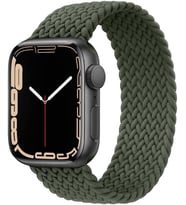 Apple Watch 10/11 42mm-38/40/41mm Kordon Medium Örgü Solo Loop Kordon 32 147mm 2 (Yeşil)