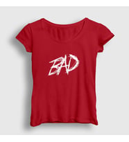 Presmono Kadın Sarı Bad XXXTentacion T-Shirt 47108tt (Kırmızı)