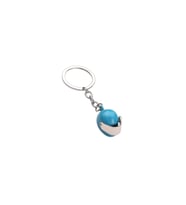 Mini Kask Metal Anahtarlık (Turkuaz)