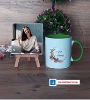 Doğum Günü Hediyesi İsme Özel Fotoğraflı Dekoratif Taş, Kupa Bardak Beyaz Hediye (Model 14)