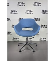 Monaco Çalışma Kesim Koltuğu Konik Sabit Ayak (Açık Mavi)