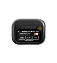 ANC/ENC Özellikli Arama Yanıtlama Müzik Çalar Arayüzlü Bluetooth Dokunmatik OLED Ekran 5.4 Kulaklık (Siyah)