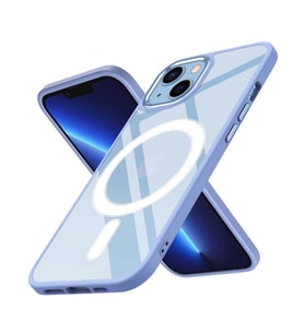 Uyumlu Model Apple iPhone 13 Kılıf Krom Magsafe Silikon Kapak (Lila)