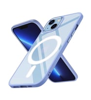 Uyumlu Model Apple iPhone 13 Kılıf Krom Magsafe Silikon Kapak (Lila)