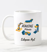Makine Mühendisi Teknikeri Kupa Bardağı (Beyaz)