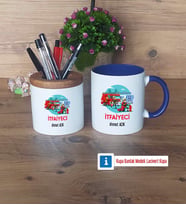 İtfaiyeci Kalemlik, Kupa Bardak T Kişiye Özel Hediye (Model 6)