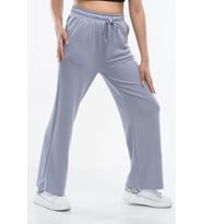 Monox Kadın Oys Geniş Paça Jogger Modal Eşofman Altı (Gri)