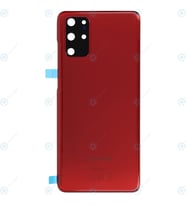 BYR Samsung Galaxy S20 Plus Uyumlu Pil Kapağı LENS HARİÇ SM-G985F SM-G986B (Kırmızı)