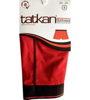 Tatkan Erkek Penye Biyeli Boxer - 6 Adet (Kırmızı)