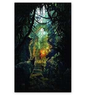 Cakapuzzle Jungle Book Mowgli Tapınakta Puzzle Yapboz MDF (Ahşap) (500 Parça)