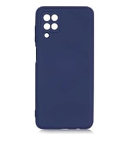 Samsung Galaxy A12 Kılıf Kamera Korumalı Silikon Rubber Arka Kapak (Lacivert)