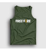 Presmono Unisex Beyaz Logo Free Fire Atlet 233358tt (Haki)