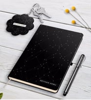 BK Gift Kişiye Özel İsimli Beyaz Defter Kalem Ve Anahtarlık Hediye Seti-25 (Model 2)