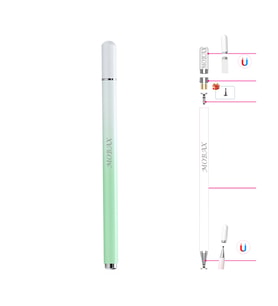 Dokunmatik Tablet Telefon Kalemi +1 Yedek Uç Renk Geçişli Passive Stylus Bilgisa (Yeşil)