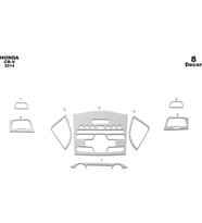 Meriç® Honda CR-V 4X4 Ön Torpido Kaplama Maun 8 Parça 2014-› (Alüminyum)