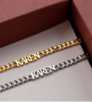 925 Ayar Kişiye Özel İsimli Unisex Bileklik (Gümüş)