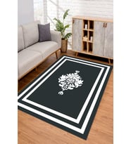 Dijital Kaymaz Taban Yıkanabilir Renkli Salon Halısı Mutfak Halısı Yolluk ND-SD-670 (Antrasit)