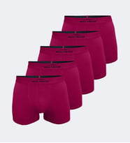 Malabadi 5 Li Paket Erkek Pamuklu Boxer 5M075 (Bordo)