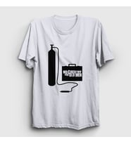 Presmono Unisex Sarı Cgun Film No Country For Old Men T-Shirt 247841tt (Beyaz)