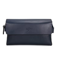 KANGAROO KINGDOM Hakiki Dana Deri Taba Erkek Portföy & Clutch El Çantası 9288-T (Lacivert)