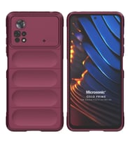 Microsonic Xiaomi Poco X4 Pro 5G Kılıf Oslo Prime Yeşil (Bordo)