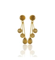 Kadir Jewellery22 Ayar Altın Kaplama Vintage Küpe -El İşçiliği Ve Hipoalerjenik Küpe (Sarı)
