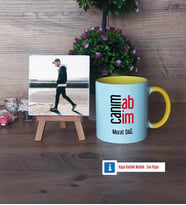 Abiye Hediye Fotoğraflı Dekoratif Taş, Kupa Bardak Beyaz Hediye (Model 7)