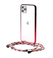 Baseus Element Crossbody Protective iPhone 11 Pro Max 6.5 Askılı Koruyucu Silikon Kılıf (Kırmızı)